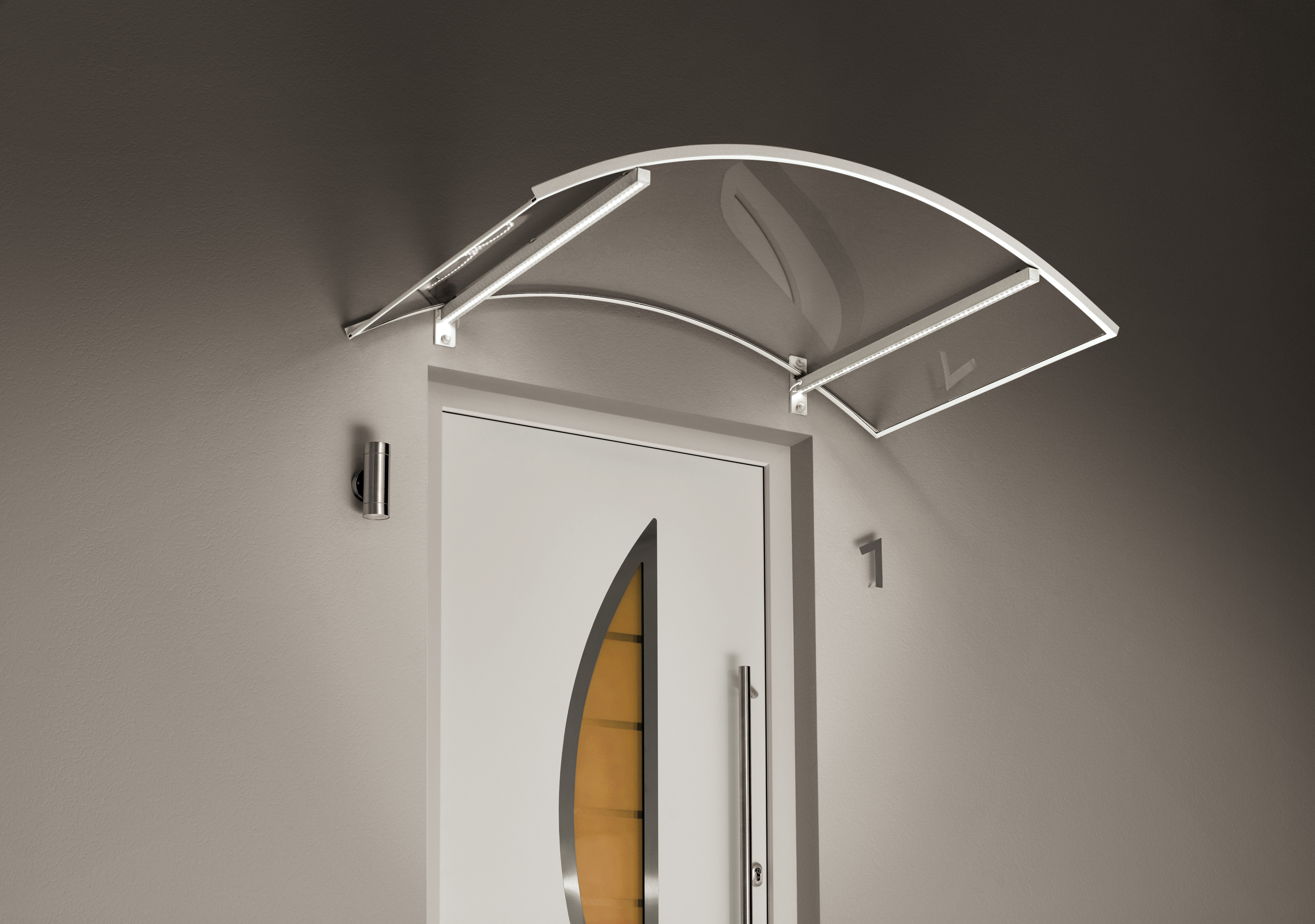 Arched canopy LED white